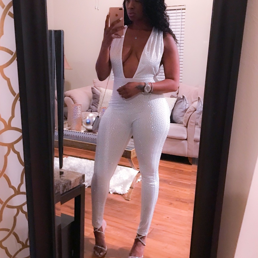 Break of dawn rhinestone jumpsuit